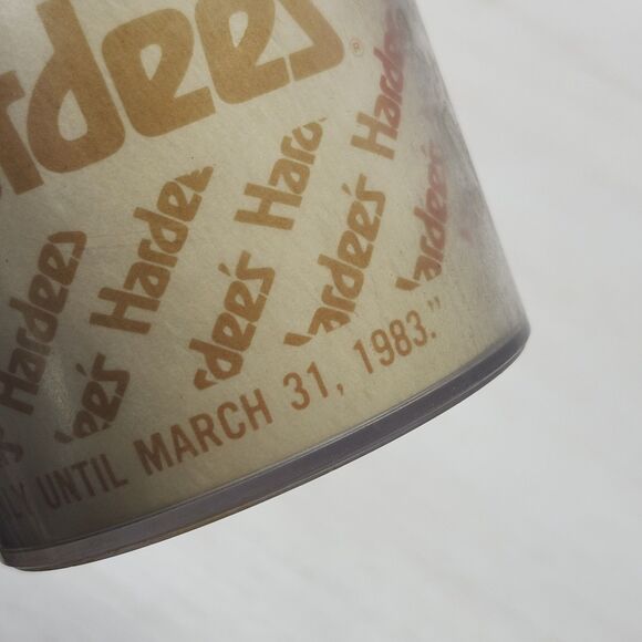 Vtg 1983 Hardee's Coffee Mug Insulated Plastic Eagle USA Fast Food Promo March 3 - Picture 6 of 12